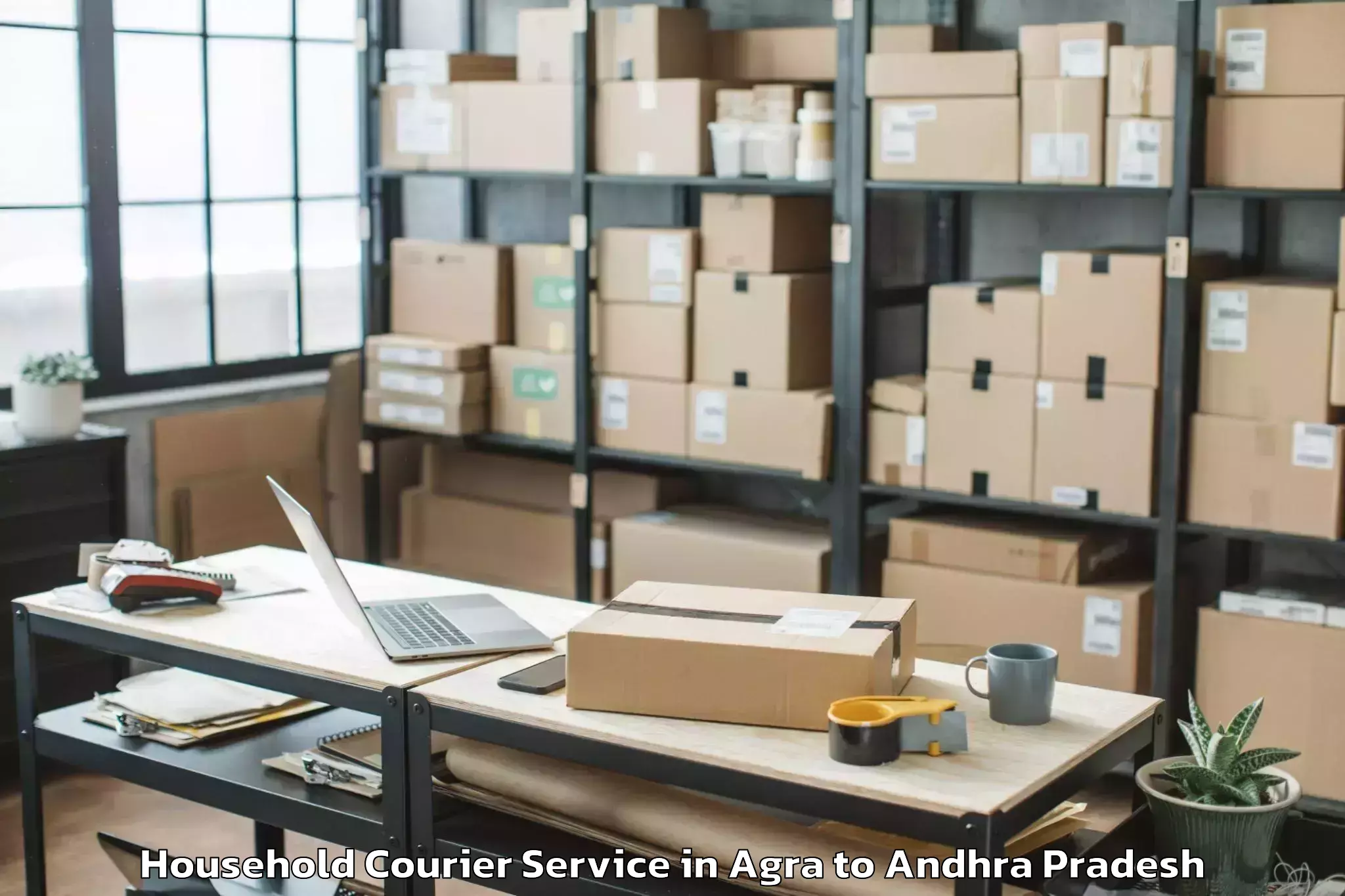 Hassle-Free Agra to Mogullapalle Household Courier